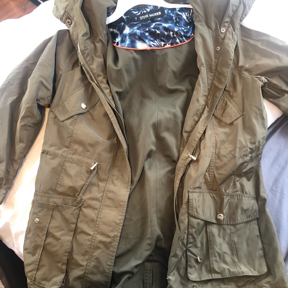 Olive Green Rain Jacket